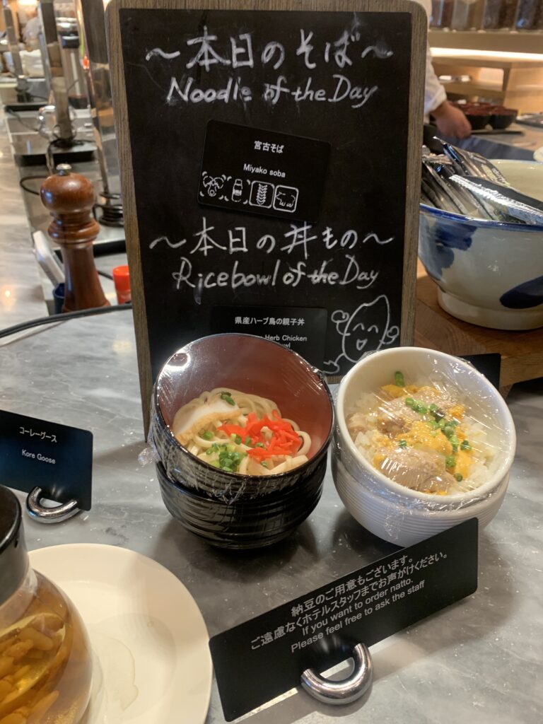 朝食ビュッフェ